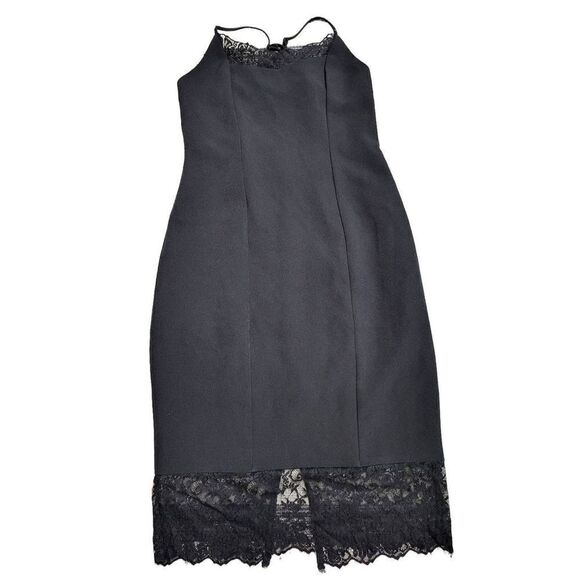 Express Lace Trim Mini Dress - Picture 1 of 3